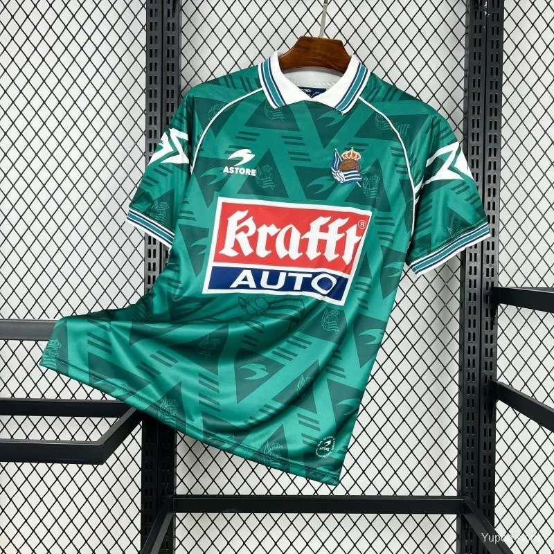 Camiseta Real Sociedad 1995/96 VISITANTE MANGA CORTA VERSION FAN
